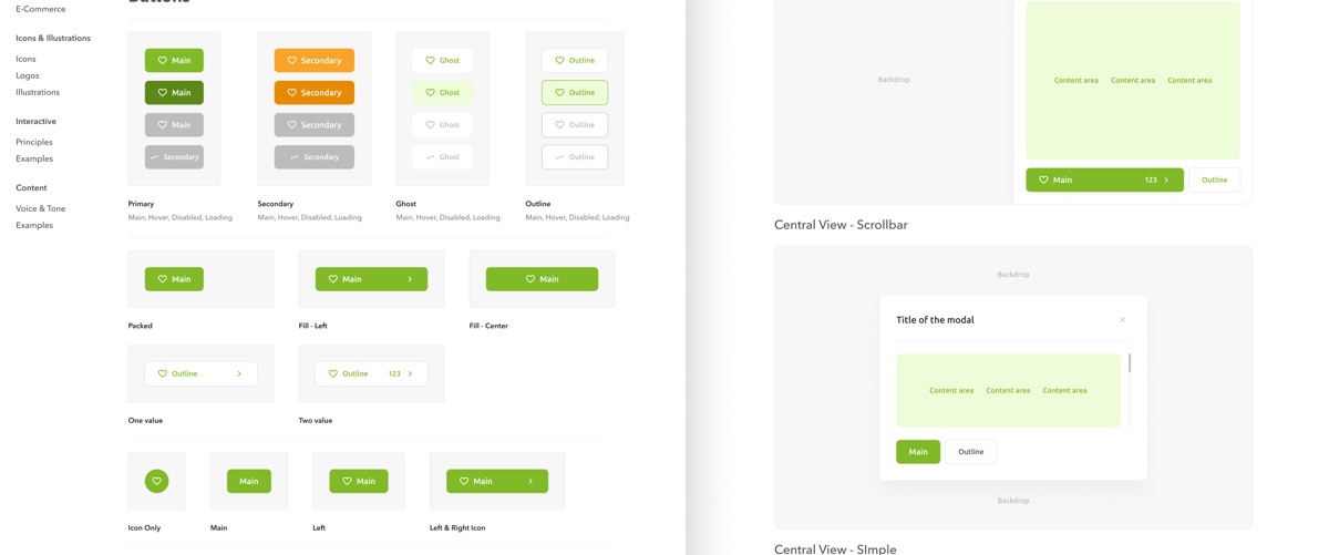 CoolClever design system · buttons & modals